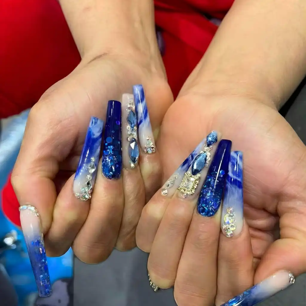 Client enjoying a facial treatment